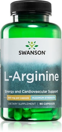 Swanson L-Arginine Maximum Strength 850 mg kapsułki dla prawidłowego funkcjonowania serca