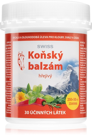 Swiss Koňský balzám hřejivý aromatický masážní balzám