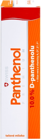 Swiss Panthenol 10% PREMIUM raminamasis kūno pienelis