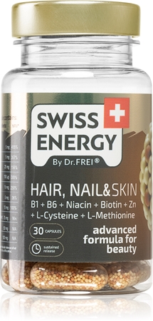 Swiss Energy Hair Nail and Skin kapsle pro vlasy, nehty a pokožku