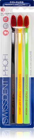 Swissdent Profi Colours Zahnbürsten 3 Stk. Soft - Medium