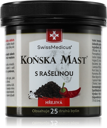 SwissMedicus Koňská mást s rašelinou hřejivá pommade