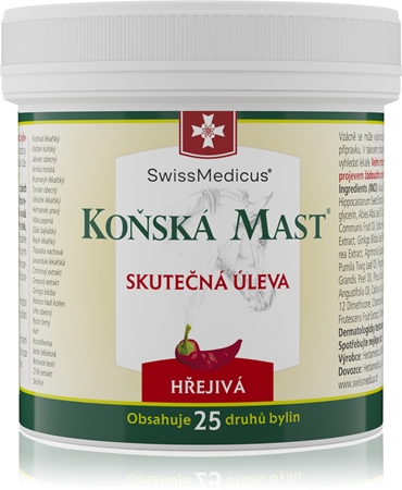 SwissMedicus Koňská mást hřejivá pomada com efeito de aquecimento