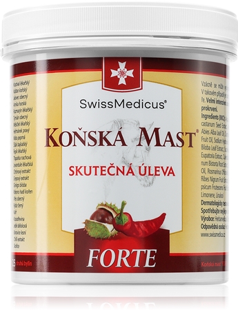 SwissMedicus Koňská mast FORTE hřejivá mast