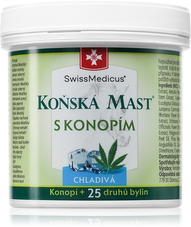 SwissMedicus Koňská mast s konopím chladivá mast