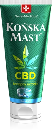 SwissMedicus Koňská mast s CBD chladivá masť