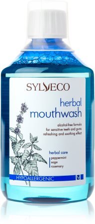 Sylveco Dental Care Mundwasser zum Stärken und Erneuern des Zahnschmelzes für empfindliches Zahnfleisch