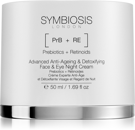 Symbiosis London Anti-Ageing & Detoxifying könnyű éjszakai krém az arcra és a szemekre