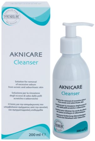 Synchroline Aknicare gel de limpeza para reduzir a produção do sebo em peles acneicas