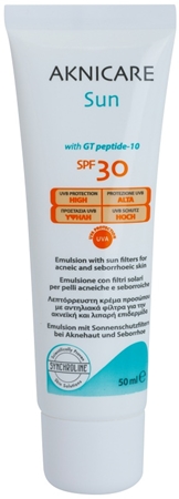 Synchroline Aknicare Sun opalovací emulze na aknózní a seboroickou pleť SPF 30