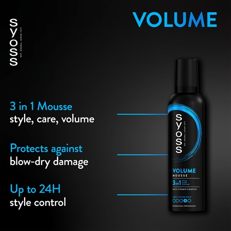 Syoss Volume Mousse Schaumfestiger für reichhaltiges Volumen