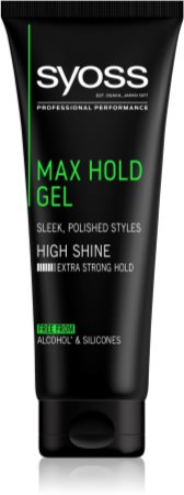 Syoss Max Hold gel na vlasy se silnou fixací