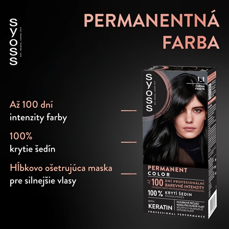 Syoss Permanent Color permanentná farba na vlasy
