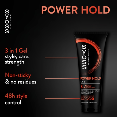 Syoss Power Hold tvarující gel s extra silnou fixací