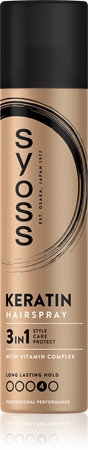 Syoss Keratin Hairspray hajlakk extra erős fixáló hatású