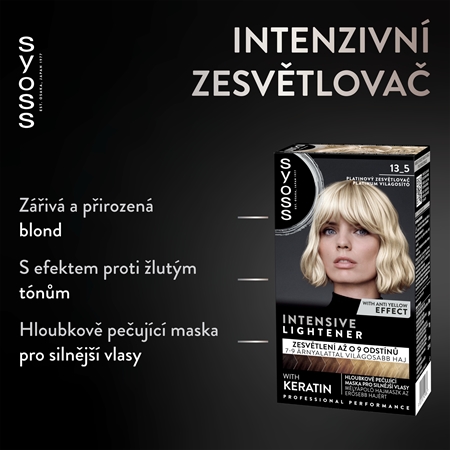 Syoss Intensive Lightener odbarvovač pro zesvětlení vlasů