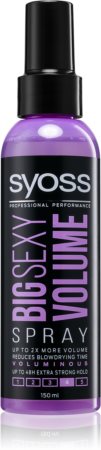 Syoss Big Sexy Volume Volumenspray zur Benutzung während des Föhnens