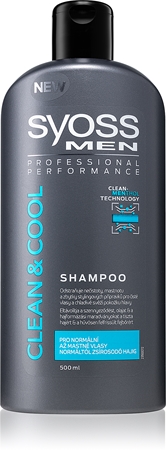 Syoss Men Clean & Cool Shampoo Fra normal til fedtet hår