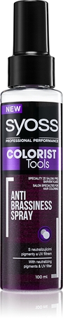 Syoss Colorist Tools spray para neutralizar los tonos amarillos