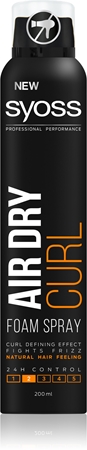 Syoss Air Dry Curl Foaming Spray for Curly Hair