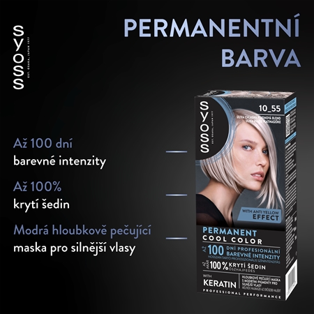 Syoss Permanent Cool Color permanentní barva na vlasy s chladným podtónem