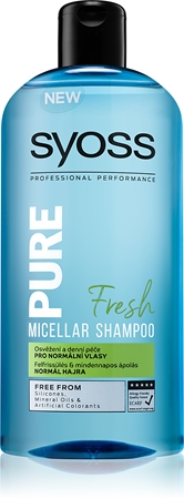 Syoss Pure Fresh Refreshing Micellar Shampoo for Normal Hair