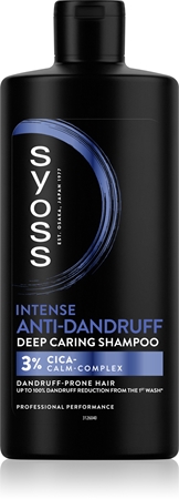 Syoss Intense Anti-Dandruff Anti-skæl shampoo Til tør og kløende hovedbund