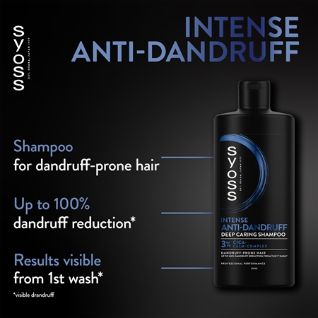 Syoss Intense Anti-Dandruff Kõõmavastane šampoon kuivale ja sügelevale peanahale