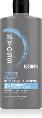 Syoss Men Intense Clean shampoing pour cheveux normaux à gras
