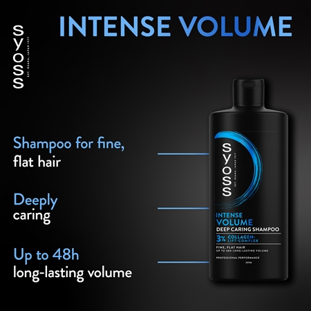 Syoss Intense Volume Schampo för fint och halta hår