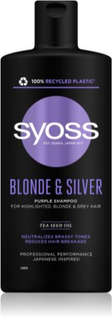 Syoss Blonde & Silver shampoo viola per capelli biondi e grigi