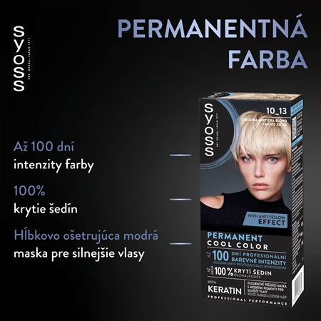 Syoss Permanent Cool Color permanentná farba na vlasy s chladným podtónom