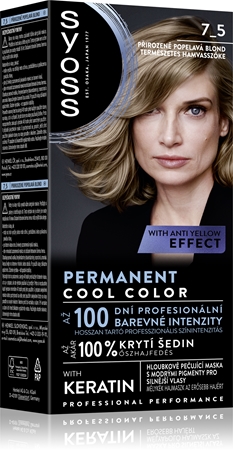Syoss Permanent Cool Color coloration cheveux permanente à sous-ton froid