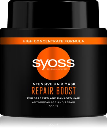 Syoss Repair Boost Djup förstärkande hårmask  För att behandla bräckligt hår