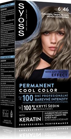 Syoss Permanent Cool Color Permanent-Haarfarbe mit einem kühlen Unterton
