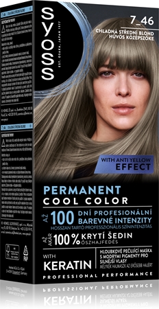 Syoss Permanent Cool Color Pernamente Haarkleuring met koele ondertoon