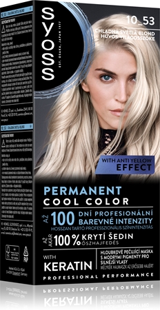 Syoss Permanent Cool Color Permanent hårfärgningsmedel med kall underton