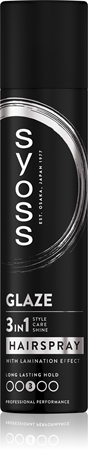 Syoss Intense Glaze Hairspray Medium-Hold Hairspray for shine
