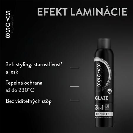 Syoss Intense Glaze Topcoat lesk na vlasy