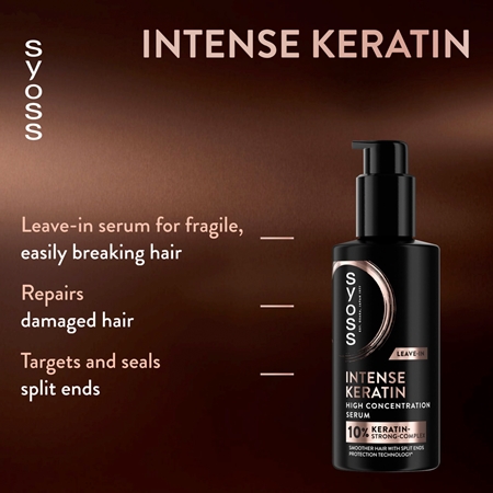 Syoss Intense Keratin serum bez spłukiwania do bardzo zniszczonych włosów