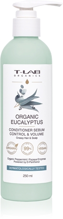 T-LAB Organics Eucalyptus Sebum Control & Volume Conditioner balzam za volumen za mastne lase