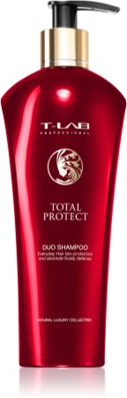 T-LAB Professional Total Protect προστατευτικό σαμπουάν για ταλαιπωρημένα μαλλιά και το δέρμα του κεφαλιού