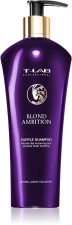 T-LAB Professional Blond Ambition violettes Shampoo neutralisiert gelbe Verfärbungen