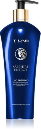T-LAB Professional Sapphire Energy champú fortificante y revitalizante para cabello apagado sin brillo