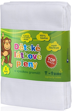 T-TOMI TETRA White pieluchy wielorazowe