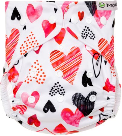T-TOMI Diaper Covers AIO Hearts