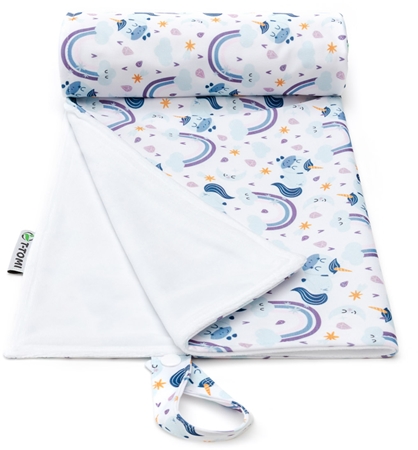 T-TOMI Changing Pad Unicorns muda-fraldas lavável