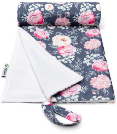 T-TOMI Changing Pad Grey Flowers cambiador lavable