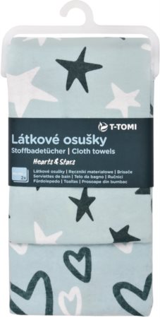 T-TOMI Cloth Towels Hearts & Stars toalla