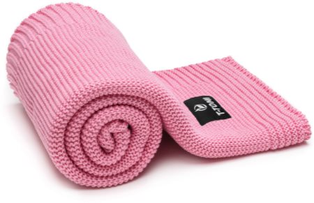 T-TOMI Knitted Blanket Pink Waves manta de punto